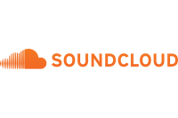 soundcloud logo on a black background