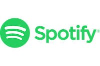 the spotify logo on a black background